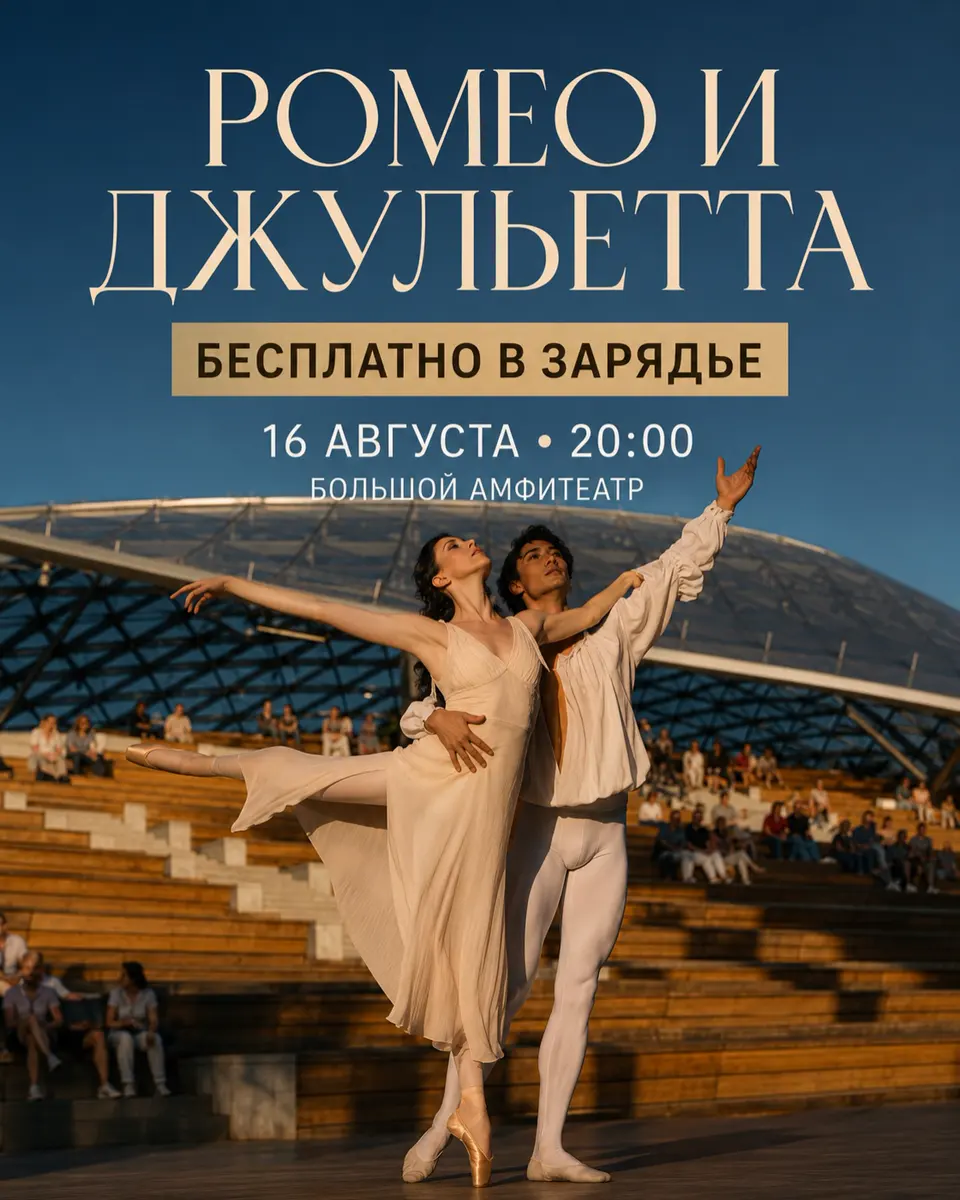 Балет «Ромео и Джульетта» Сергея Прокофьева в парке Зарядье, изображение 1