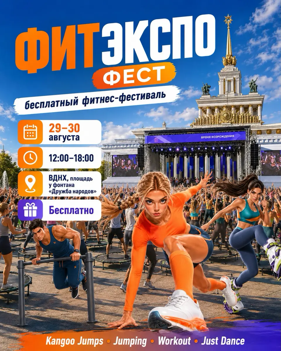 Фитнес-фестиваль «ФИТЭКСПО ФЕСТ» на ВДНХ, изображение 1