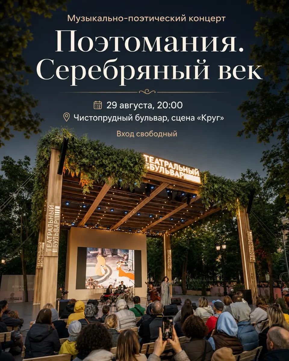 Поэтомания. Серебряный век — концерт Театра Гоголя, изображение 1