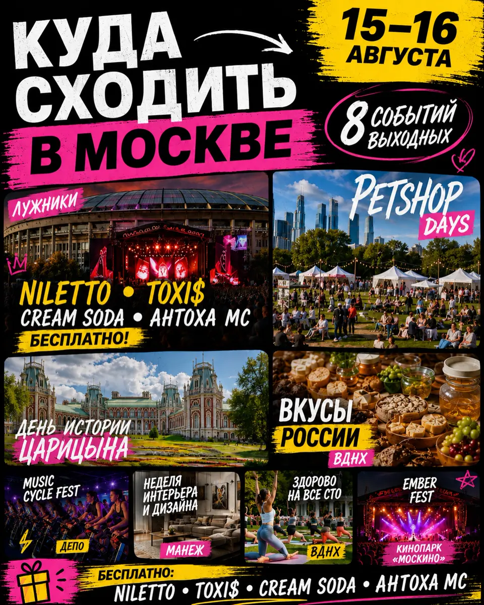 Куда сходить в Москве 15–16 августа: подборка из 8 событий, изображение 1
