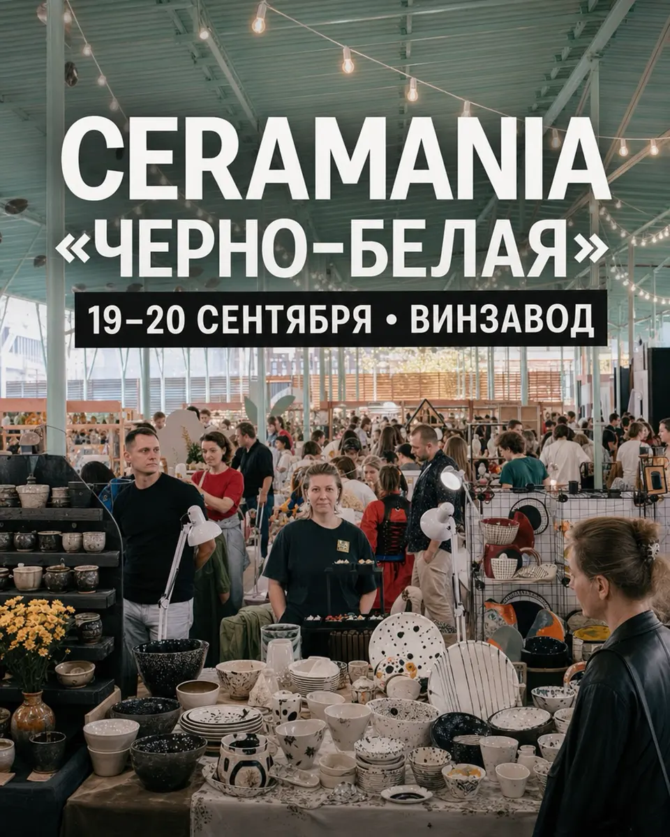 Фестиваль керамики Ceramania «Черно-белая» на Винзаводе, изображение 1