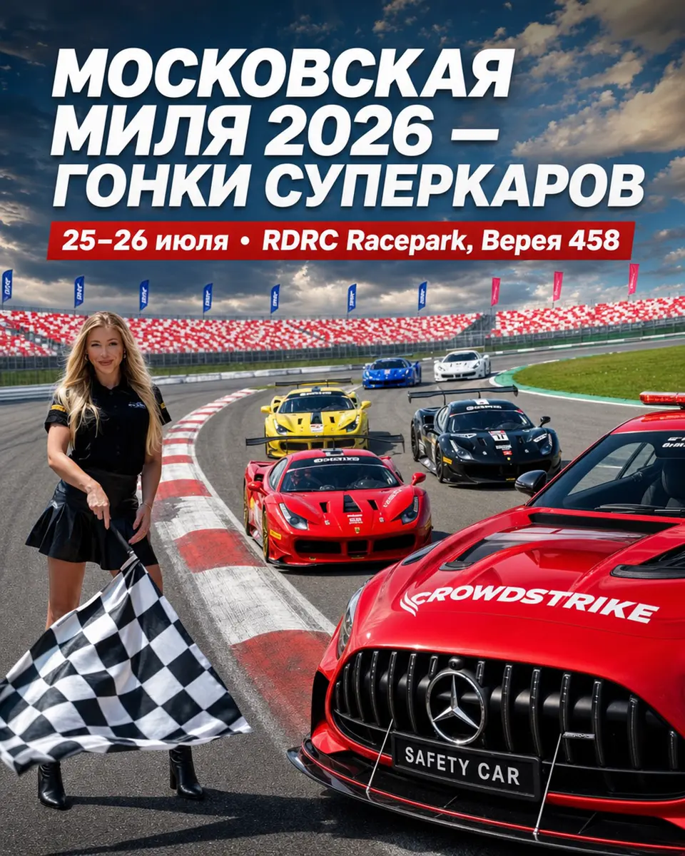 Московская миля 2026 — гонки суперкаров, изображение 1
