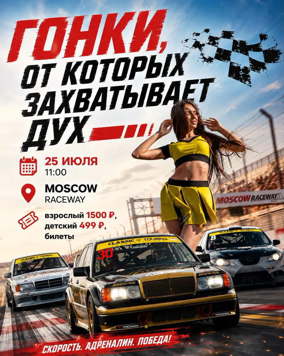 Гонки на Moscow Raceway с участием советской и зарубежной классики, изображение 1